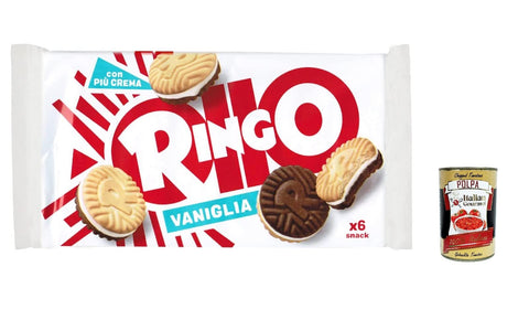 Pavesi Ringo Lot De 3 Biscuits À La Vanille 330 G + Polpa Gourmet Italien 400 G