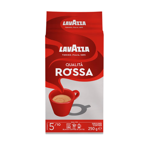 Lavazza Café Qualità Rossa, Moulu, 250g, Convient Aussi Pour French Press