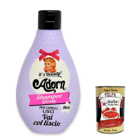Lot De 3 Shampoings Adorn, Vai Col Liscio, Shampoing Pour Cheveux Lisses 250 Ml + Polpa Italien Gourmet 400 G