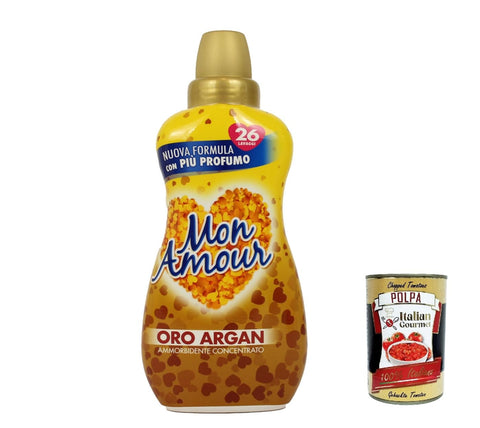 Felce Azzurra Mon Amour Lot De 12 Adoucissants Concentrés À L'argan 650 Ml + Italian Gourmet Polpa 400 G