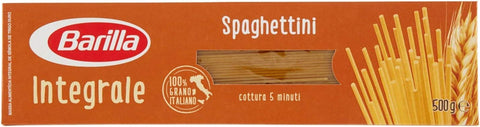 10x Pasta Barilla Spaghettini Integrali Pâtes Italiennes À Grains Entiers 500g