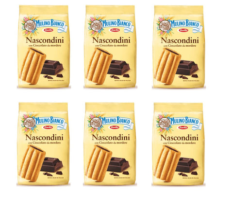 Lot De 6 Biscuits Mulino Bianco Nascondini Biscuits Avec Centre De Cacao 330 G