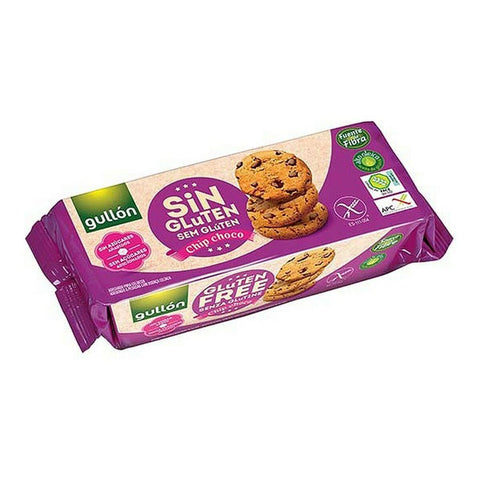 Gullon Cookies Chip Choco Sans Gluten Et Sans Sucres Ajoutés 130 Gr. (Pack Boîte 12)