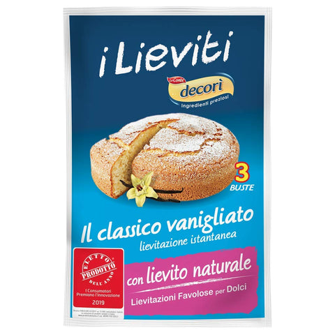 Lo Conte Decori' Lievito Vanigliato Lot De 6 Sachets De Pâte À Sucre À La Vanille