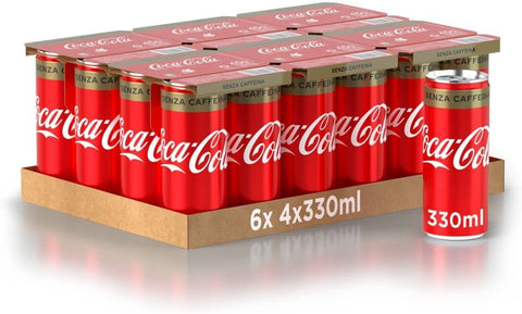 Coca Cola Senza Caffeina Lot De 72 Boîtes De Boissons Gazeuses 330 Ml De Coke Sans Caféine Sans Caféine