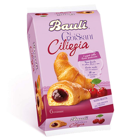 Bauli 6 Boîtes En-Cas Croissant Cerise 240 Gr 6 Pièces