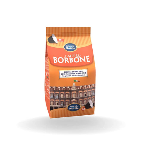 10 Respresso - Comp. Nespresso - Mélange Nobile - Caffè Borbone