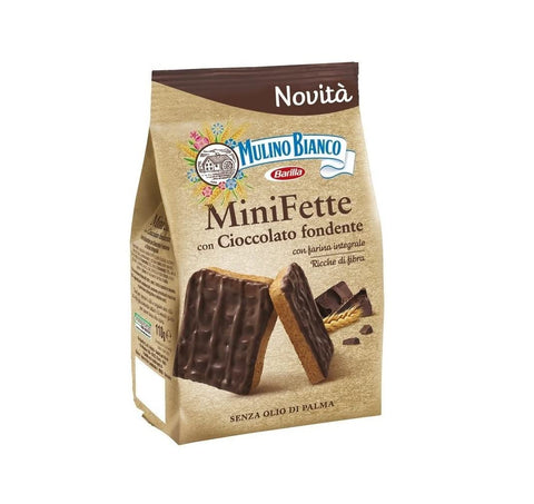 Mini Tranches De Chocolat Noir Mulino Bianco 110 Gr