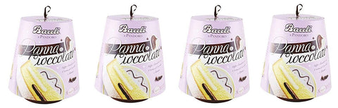 4x Bauli Pandoro Panna & Cioccolato Avec Crème Au Chocolat Et Crème Fouettée 750g