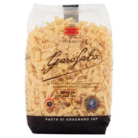 Lot De 10 Pâtes Garofalo Di Gragnano Igp Mista N° 82 Semoule De Blé Dur 100 % Pâtes Napolitaines Lot De 500 G