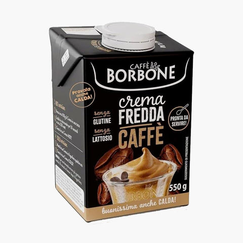 Caffè Borbone Café En Grains Mélange Bleu 1 Kg X 6 Et Crème Froide Au Café 550 Gr