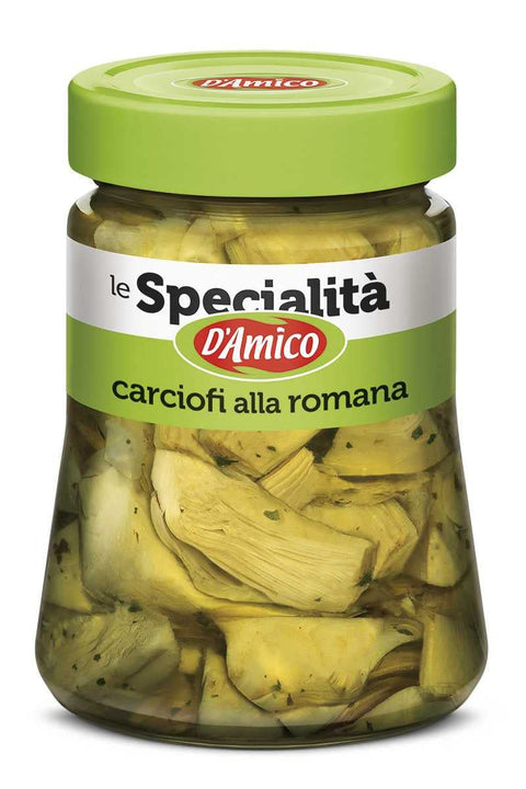 Artchocks Romains En Verre Gr.280 D'amico Carciofi Alla Romana