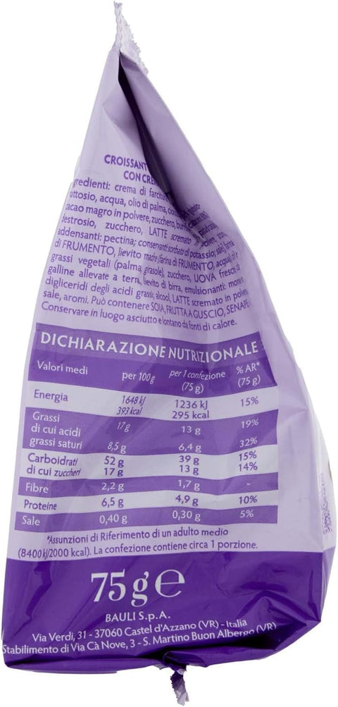 9x Bauli Extra Golosi Mini Croissant Cioccolato Gr.75 + Italian Gourmet polpa 400