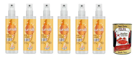 Sunsilk Olio Morbidi E Luminosi Lot De 6 Sprays D'huile Douce Et Lumineuse 200 Ml