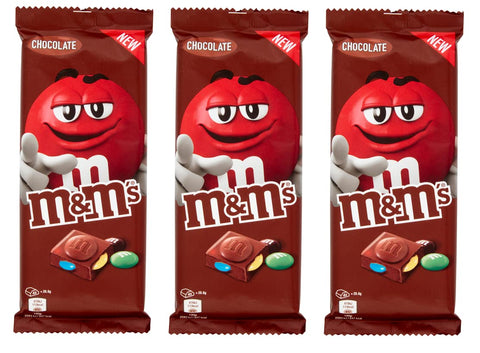 M&M's Chocolate Lot De 3 Tablettes Au Chocolat Au Lait Avec Mini M&M's 165 G