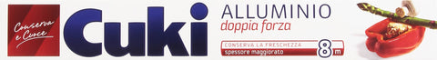 Cuki – Aluminium, Double Force, Conserve La Fraîcheur, Épaisseur Majoré – 8 Mètres – [Lot De 8]