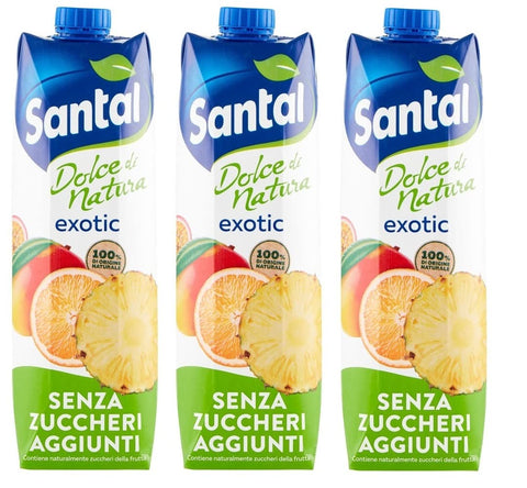 Parmalat Santal Succo Di Frutta Exotic Dolce Di Natura Zero Zuccheri Aggiunti Jus De Fruits Exotiques Nul Additif De Sucre Boisson Rafraîchissante Tetrapack 1000 Ml
