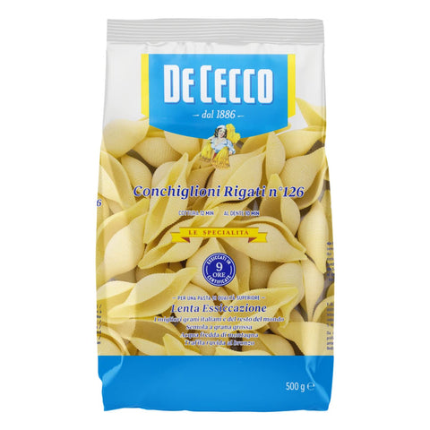 De Cecco Conchiglioni Rigati 500 G