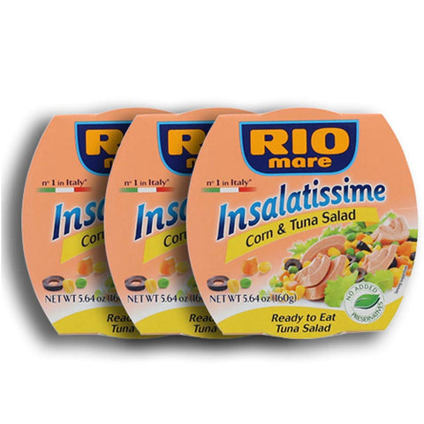 Lot De 3 Salades De Thon Rio Jument Insalatissime Prêtes À Consommer 3 X 160 G (480 G)