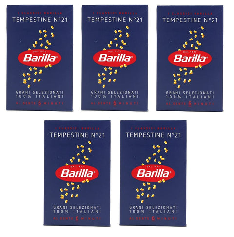 Barilla 5x Tempestine Italian Pâte No. 21. 500 G.