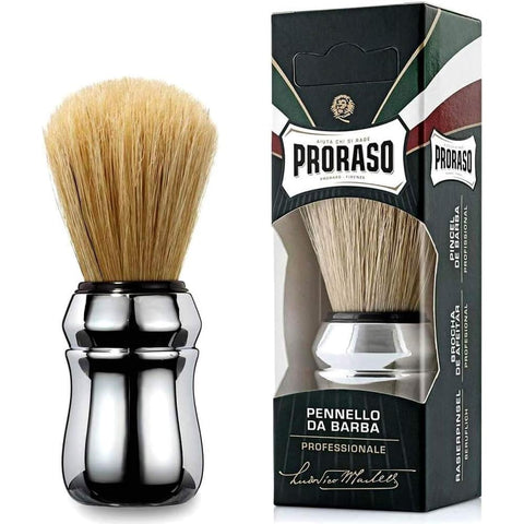 3 Proraso Rasoir Pinceaux À Poils Naturels De Foot Professionale Rasur Pinceau