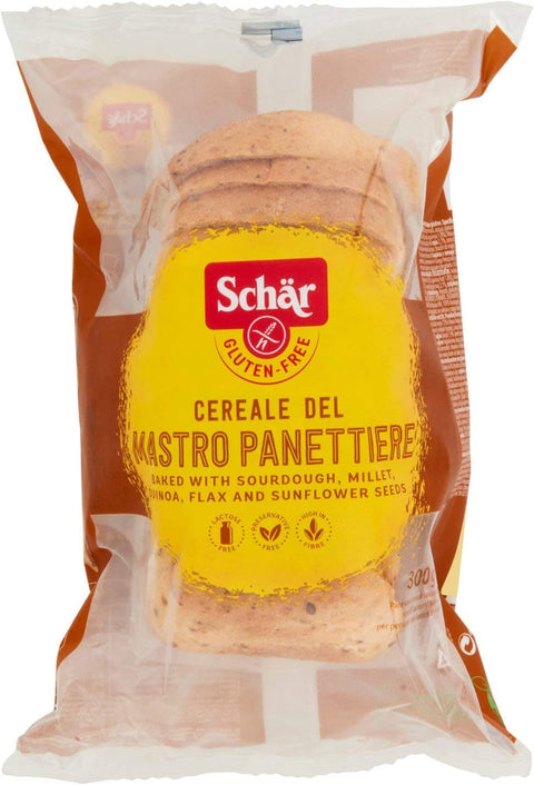 3x Schar Cereale Del Mastro Panettiere R Pain Avec Céréales Sans Gluten 300 G