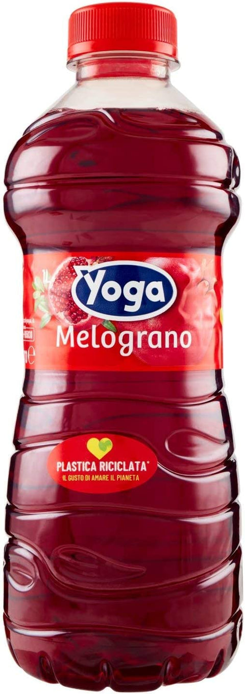 12 X Yoga Bar Frutti Rossi Melograno Fruits Rouges Grenade Jus De Fruits Boisson Goût Fruit Fruit Juice Bouteille En Verre 1000 Ml