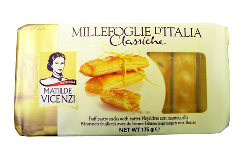 Matilde Vicenzi - Bâtonnets Feuilletés Italiens - Lot De 2 Boîtes De 175 G