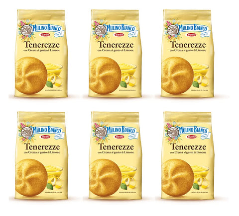 Mulino Bianco Tenerezze Al Limone Biscuits Au Beurre Pâtisserie Crème Citron 200 G
