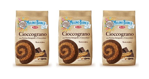 Moulin Blanc 3 X Chocolat Whole Wheat (Intégral) Biscuits Cookies Avec Chocolat 350 G