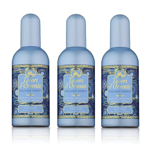 Tesori D'oriente Thalasso Therapy 100ml, Parfum marin, notes de bergamote, lavande, patchouli et musc blanc, 3x100 ml