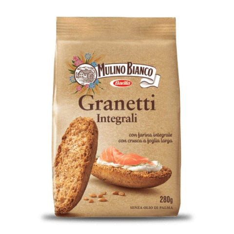 Mulino Bianco Granetti Integrali Senza Conservanti 12 Pezzi 280 Grammi