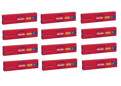 Barilla Linguine Al Bronzo Lot De 12 Pâtes Tirées Bronze 400 G