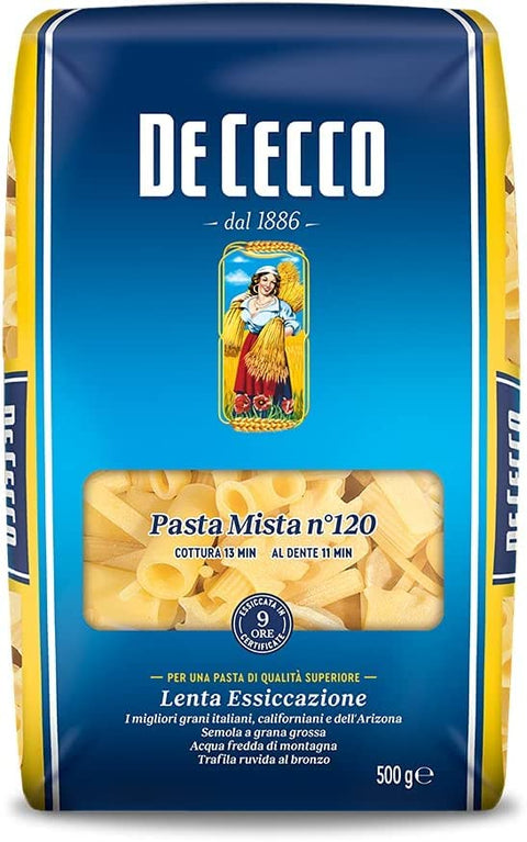 Lot De 10 Pâtes De Cecco 100 % Italiennes Mista N° 120 Pâtes Mélangées 500 G
