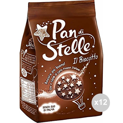 Mulino Bianco Set 12 Pan Biscuits Stars 350 Grammes De Collations Sucrées