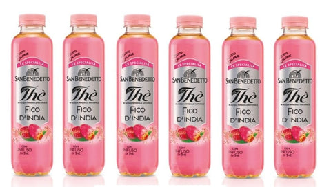 San Benedetto Thè Al Fico D'india Lot De 6 Thés Glacés Jetables En Pet 500 Ml Boisson Non Alcoolisée