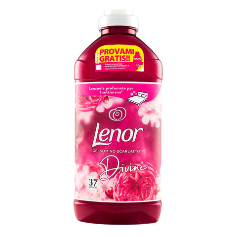 Lenor Divino Gelsomino Scarlatto Adoucissant 37 Lavages, 925 Ml, Pour Une Fraîcheur Et Une Douceur Durable - Lot De 8