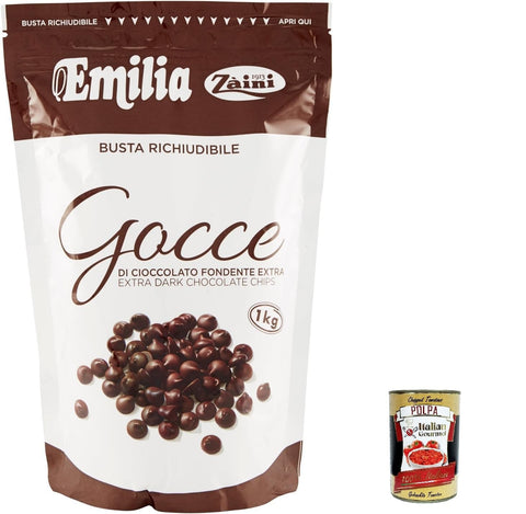 Zaini Pépites De Chocolat Noir 1000 G + Polpa Italien Gourmet 400 G