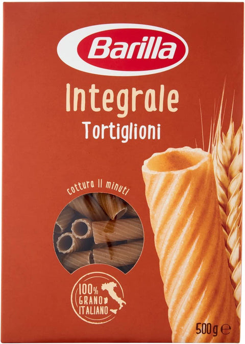 Lot De 10 Pâtes Barilla Tortiglioni Integrali Grains Entiers Italiens Nouilles 500 G