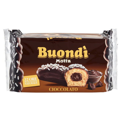 Motta Buondì Cioccolato Snack Dolce Da Forno Con Farcitura Al Cioccolato Pâtisserie Sucrée Avec Remplissage Au Chocolat (6 X 46 G) 276 G