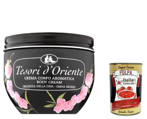 Tesori D'oriente Lot De 6 Crèmes Pour Le Corps Orchidée De Chine 300 Ml + Italian Gourmet Polpa 400 G