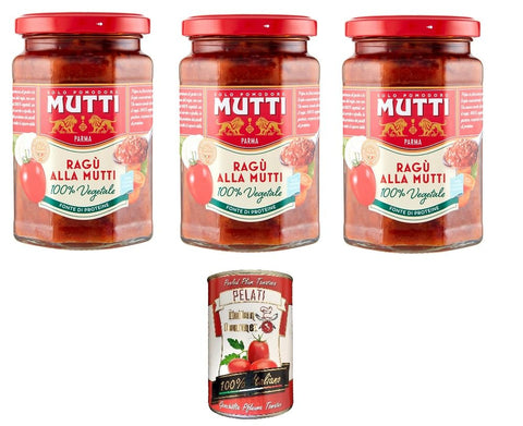 Mutti Lot De 3 Sauces Aux Légumes Mutti 280 G + Pélati Italien Gourmet 400 G