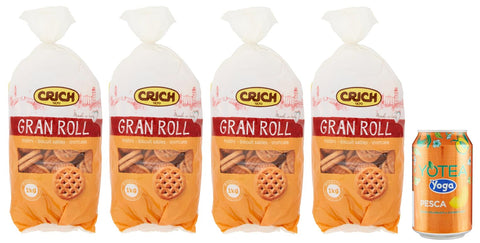 Lot De 4 Biscuits Crich Gran Roll Shortbread Biscuits Cookies Sac De 1 Kg + 1 Boîte De Thé Glacé Yoga Pêche 330 Ml