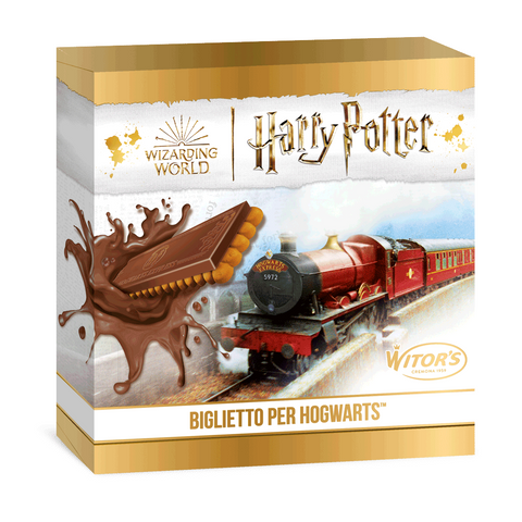Witor's Harry Potter Biglietto per Hogwarts con biscotto al latte avec biscuit au lait (6x21g)