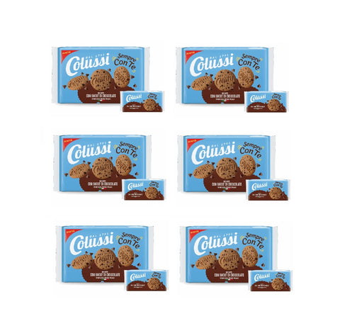 6x Colussi Sempre con Te frollino con Gocce di Cioccolato Biscuits aux pépites de chocolat 288 g
