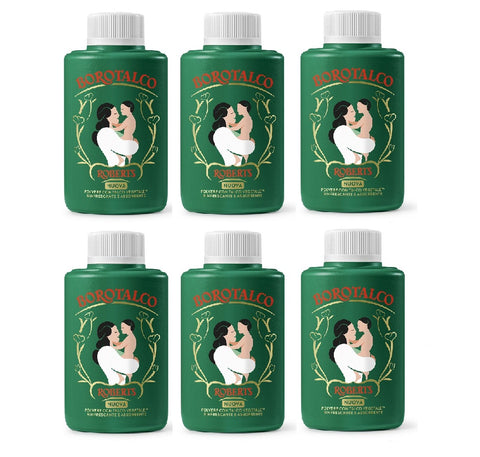 6x Neutro Roberts Roberts Borotalco Talco Vegetale Talc végétal 70 g