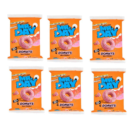 6x Mr.Day Donuts Alla Fragola Beignets aux fraises Mr. Day 200 g