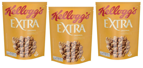 Kellogg's Lot De 3 Flocons D'avoine Croustillants 100 % Grains Entiers 375 G