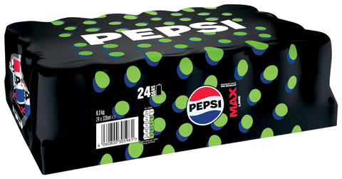 Pepsi Max Lime Lot De 24 Boîtes De Cola Sans Sucre 330 Ml