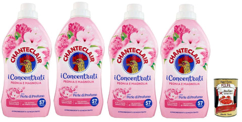 Chante Clair, I Concentrati Ammorbidente Vaniglia E Argan, Adoucissant Avec Pivoine Et Magnolia 4 X 1140 Ml Parfum Longue Durée 57 Lavages & Itlaian Gourmet Polpa 400 G